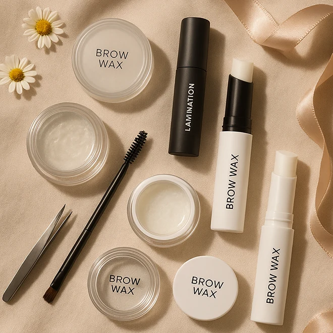 Elegant Brow Wax Product Display - 123