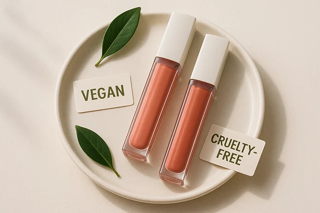vegan lip gloss display - 111
